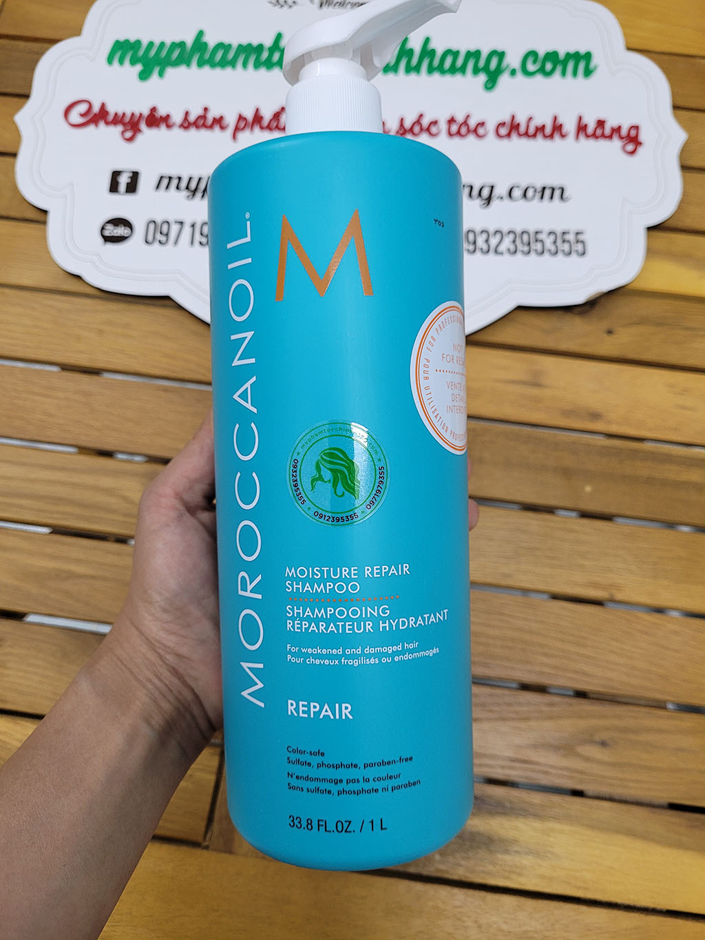 Dầu Gội & Dầu Xả Phục Hồi Moroccanoil Moisture Repair Shampoo & Conditioner