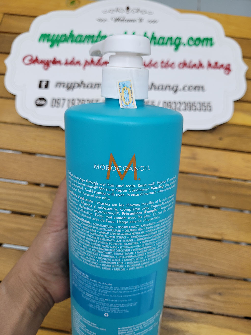 Dầu Gội & Dầu Xả Phục Hồi Moroccanoil Moisture Repair Shampoo & Conditioner