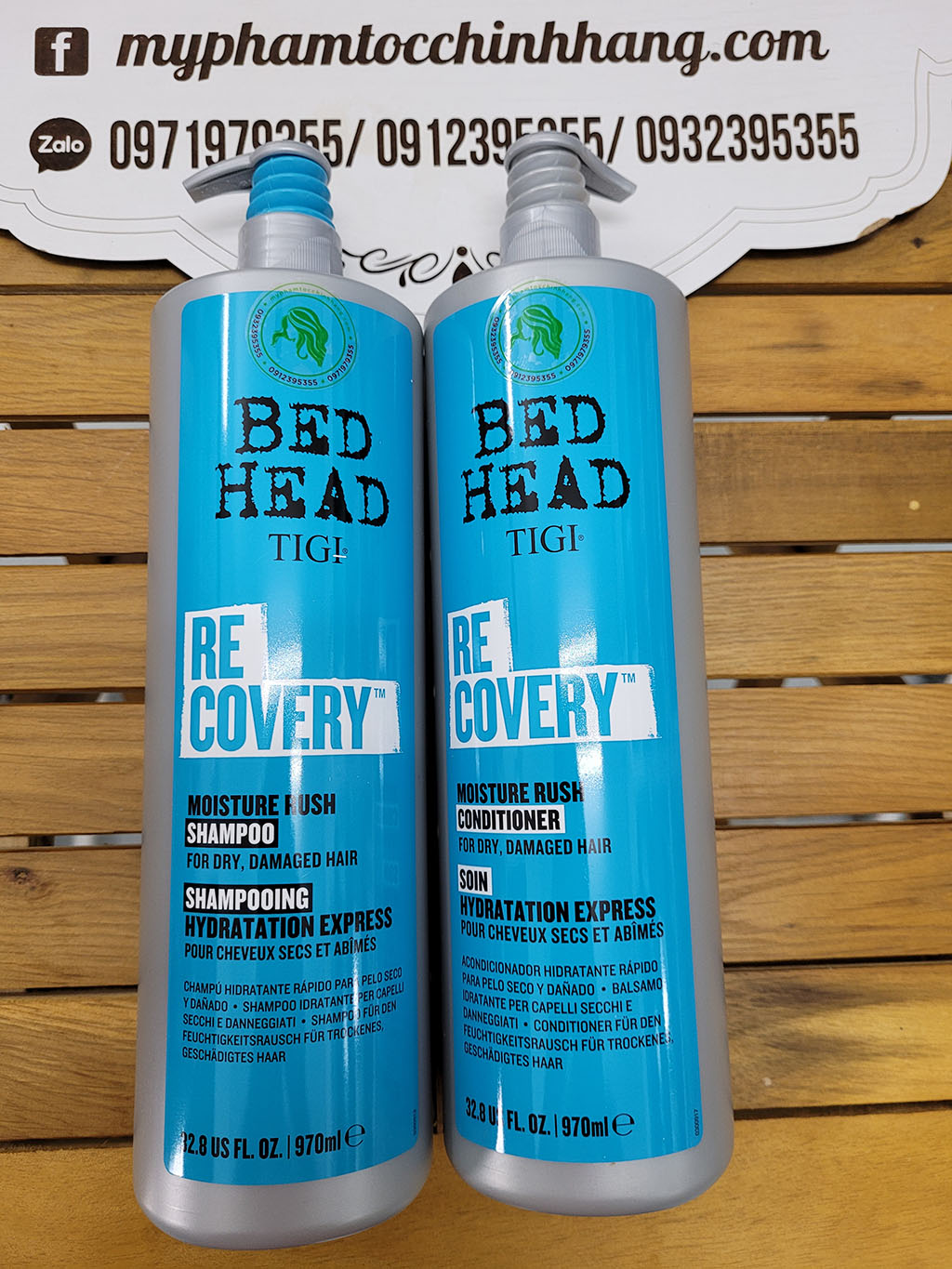 DẦU GỘI VÀ XẢ PHỤC HỒI ĐỘ ẨM TỨC THÌ TIGI BEDHEAD RECOVERY LEVEL 2 400ML - 970ML