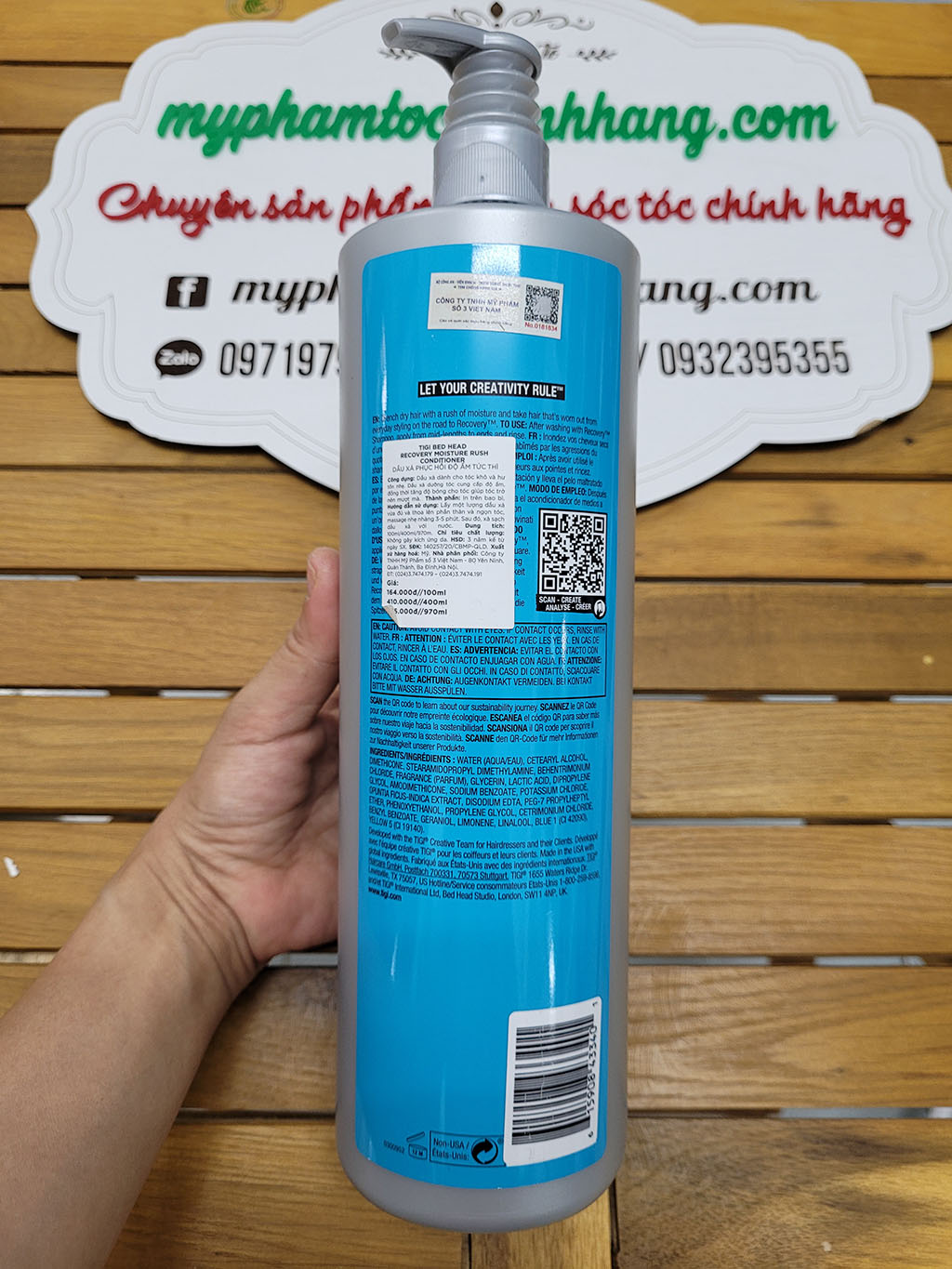 Bộ Dầu gội Dầu xả - Tigi Bed Head Recovery - Cung cấp độ ẩm 400ml 970ml (TIGI Bed Head Recovery Shampoo & Conditioner)