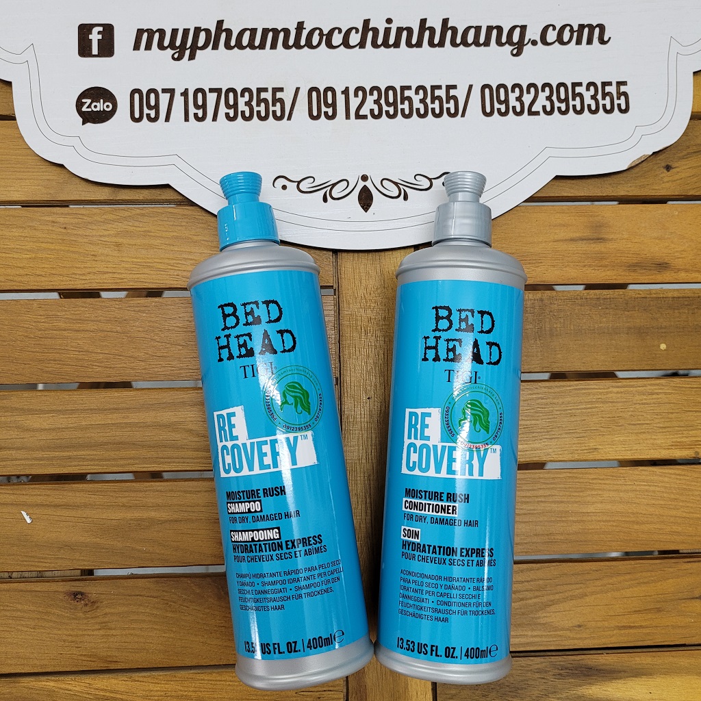 DẦU GỘI VÀ XẢ PHỤC HỒI ĐỘ ẨM TỨC THÌ TIGI BEDHEAD RECOVERY LEVEL 2 400ML