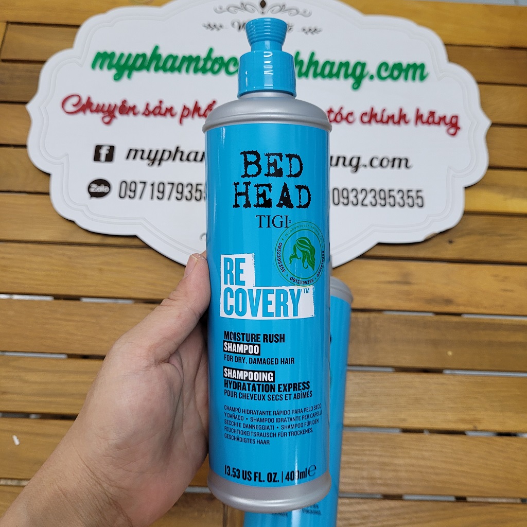 DẦU GỘI VÀ XẢ PHỤC HỒI ĐỘ ẨM TỨC THÌ TIGI BEDHEAD RECOVERY LEVEL 2 400ML