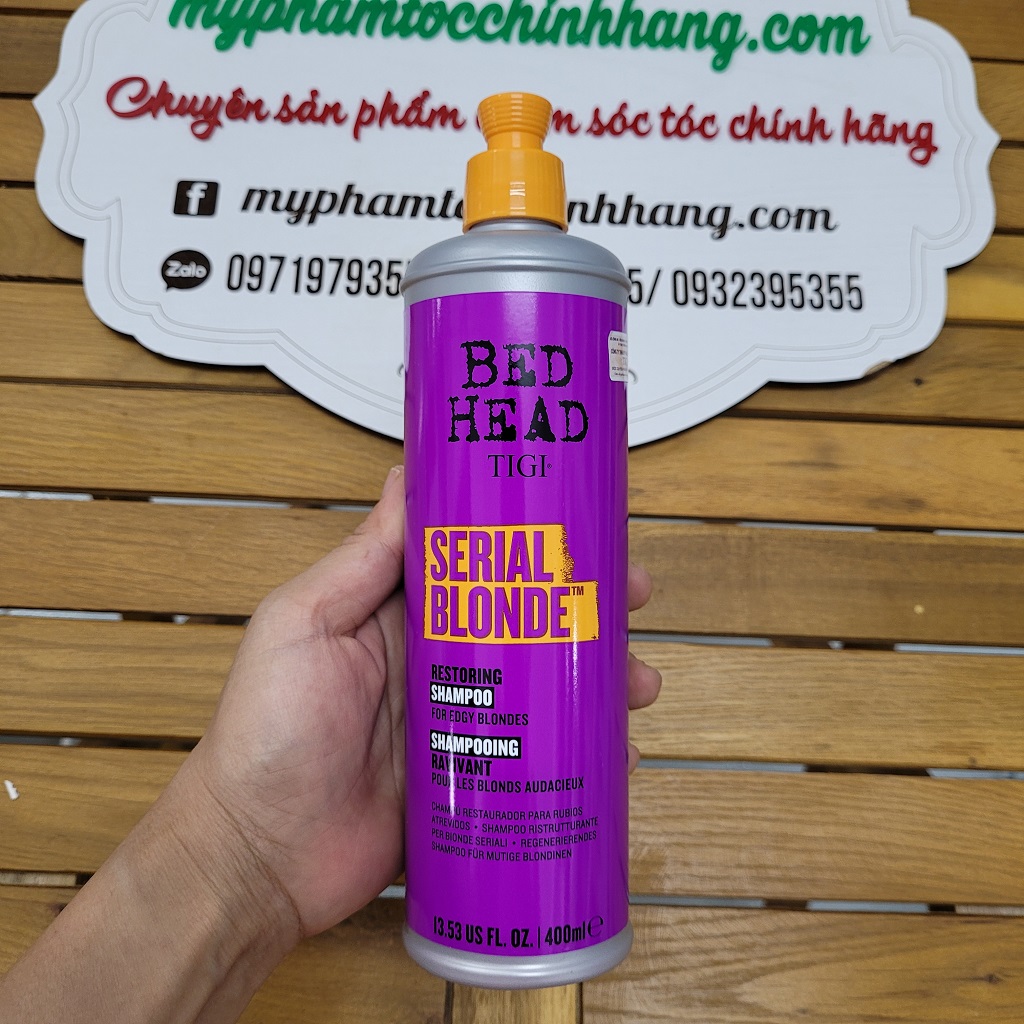 DẦU GỘI VÀ XẢ DƯỠNG MÀU TIGI BEDHEAD SERIAL BLONDE 400ML - 970ML