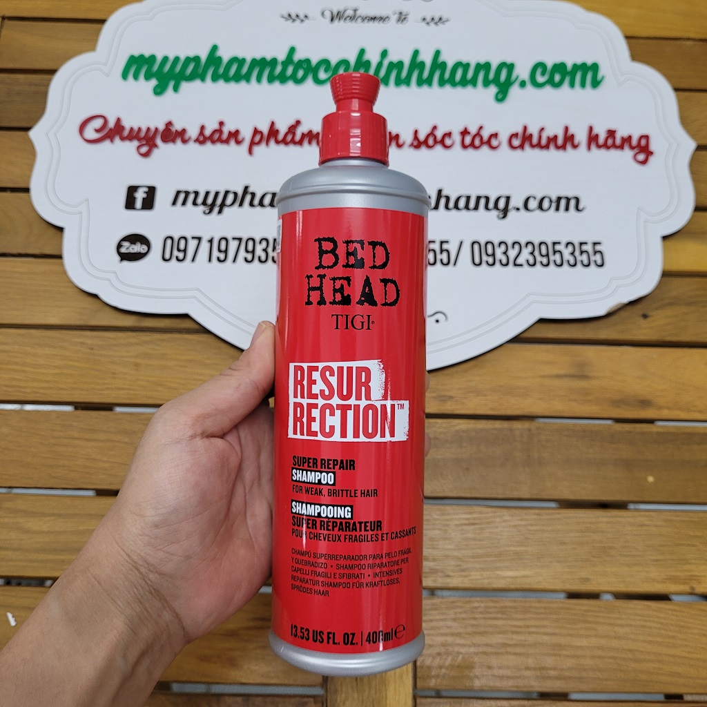 DẦU GỘI VÀ XẢ TÁI SINH TIGI BEDHEAD RESURRECTION LEVEL 3 400ML - 970ML