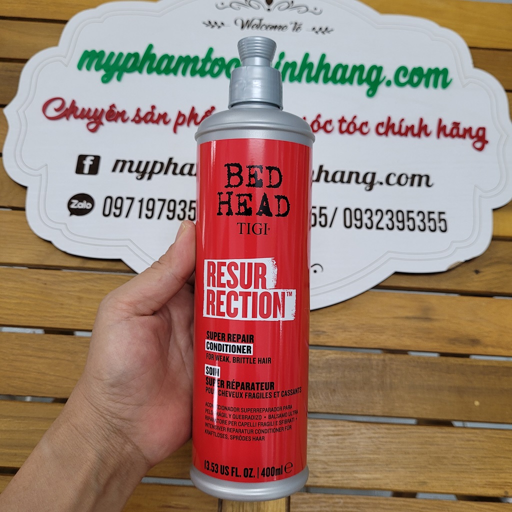 DẦU GỘI VÀ XẢ TÁI SINH TIGI BEDHEAD RESURRECTION LEVEL 3 400ML - 970ML