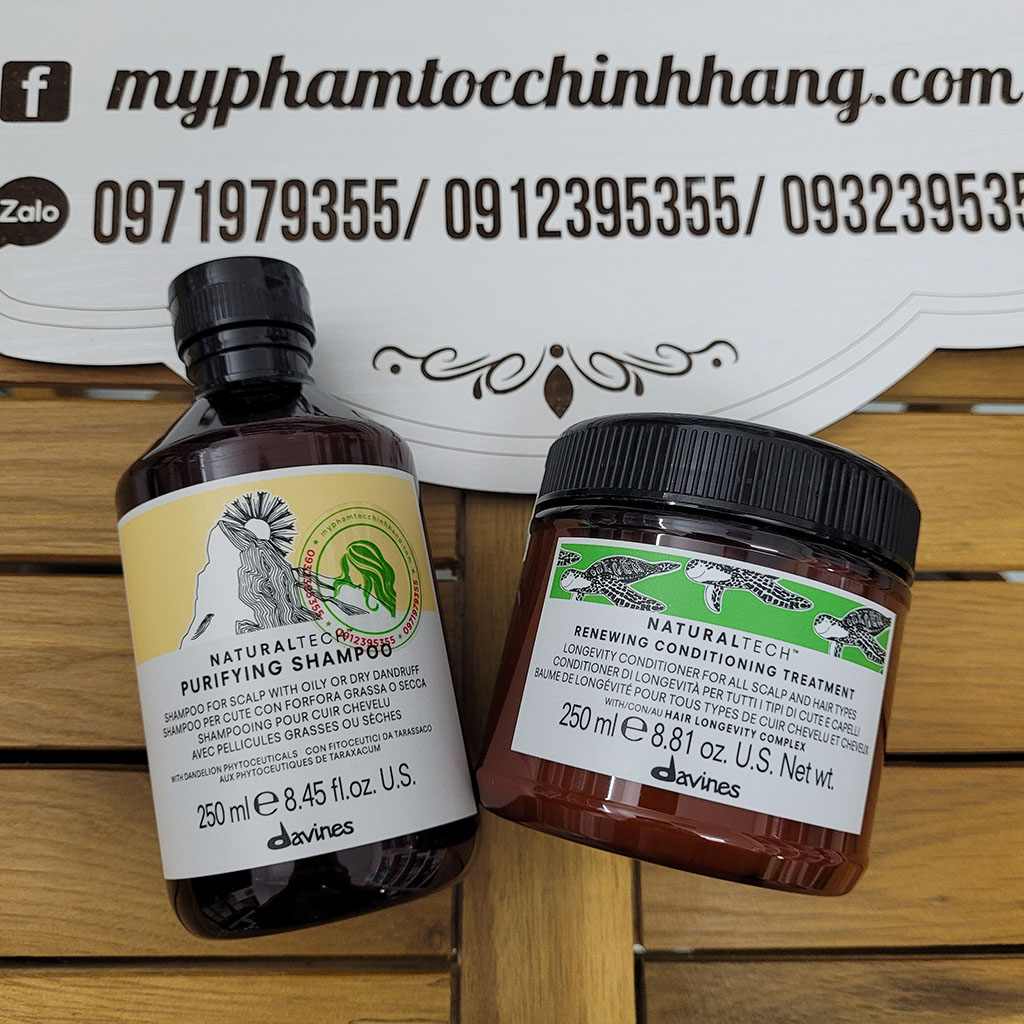 DẦU GỘI TRỊ GẦU DAVINES PURIFYING 250ML - 1000ML