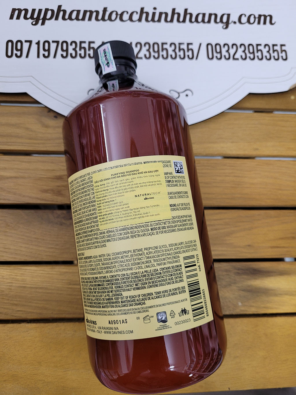 Dầu gội trị gàu Davines Naturaltech Purifying Shampoo 250ml - 1000ml