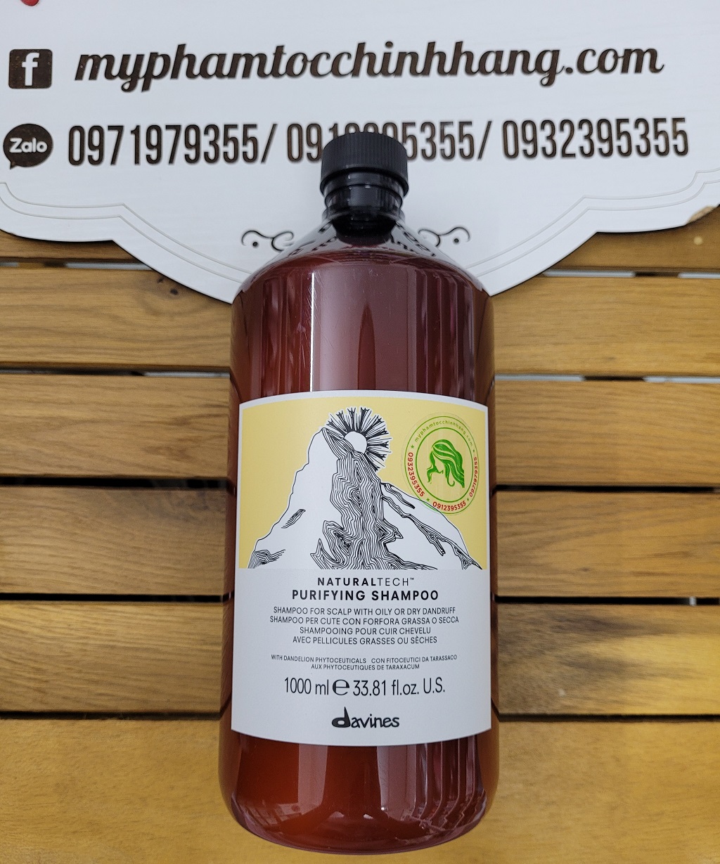 DẦU GỘI TRỊ GẦU DAVINES PURIFYING 250ML - 1000ML