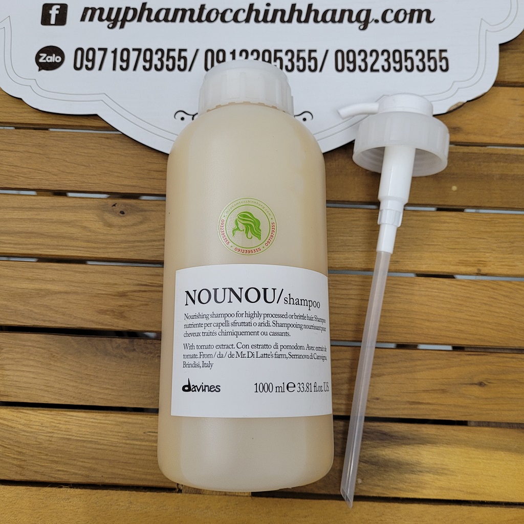 Bộ sản phẩm DAVINES NOUNOU gồm dầu gội, dầu xả và hấp – được thiết kế đặc biệt cho tóc nhuộm, tẩy, tóc khô yếu cần phục hồi sâu