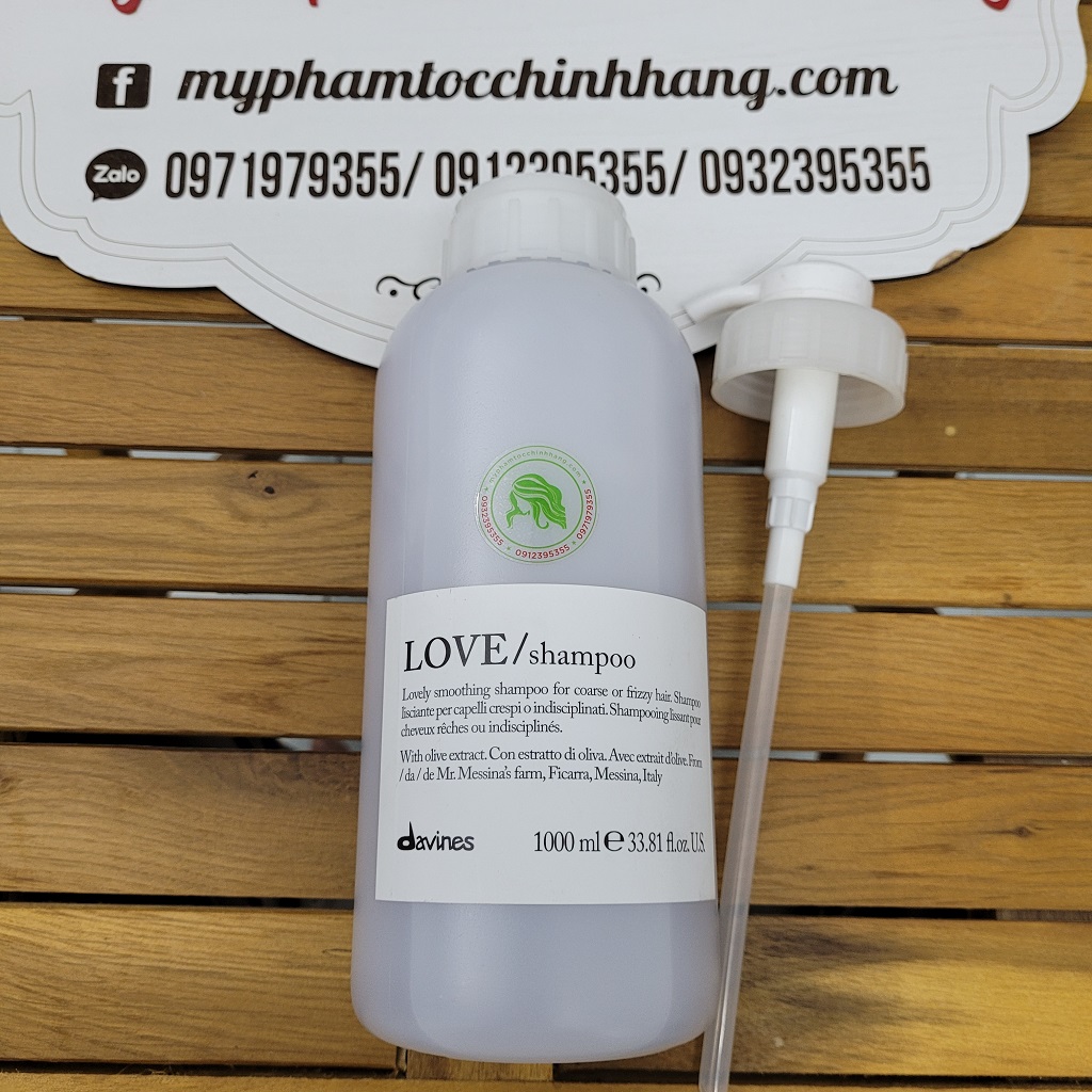 DẦU GỘI XẢ DAVINES LOVE SMOOTHING SUÔN MƯỢT 250ML -  1000ML