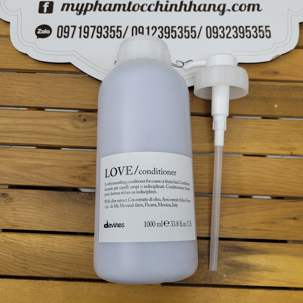 DẦU GỘI XẢ DAVINES LOVE SMOOTHING SUÔN MƯỢT 250ML -  1000ML