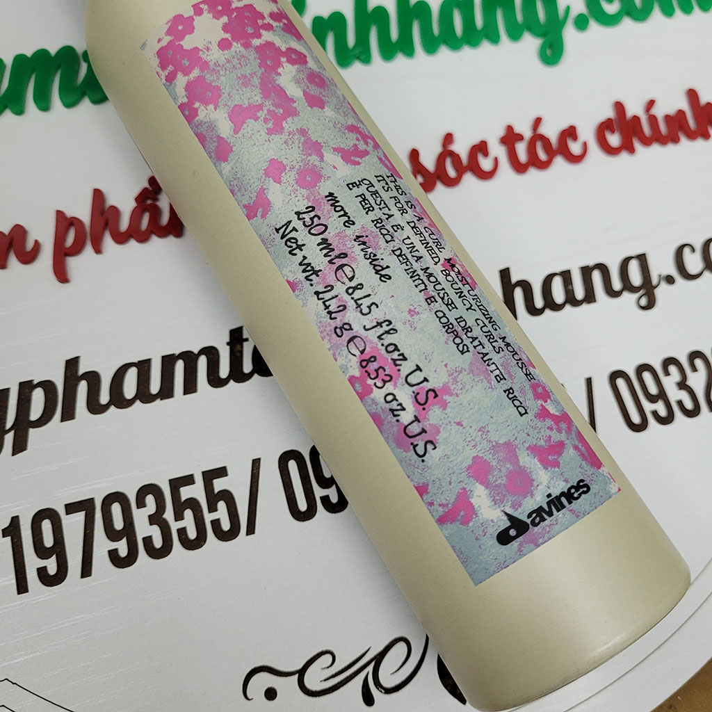 Kem bọt tạo kiểu dưỡng ẩm cho tóc xoăn Davines - Davines More Inside Moisturizing Mousse 250ml