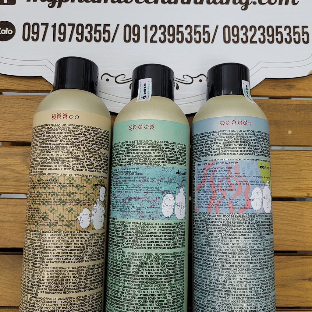 GÔM XỊT CỨNG DAVINES STRONG HAIRSPRAY  400ML