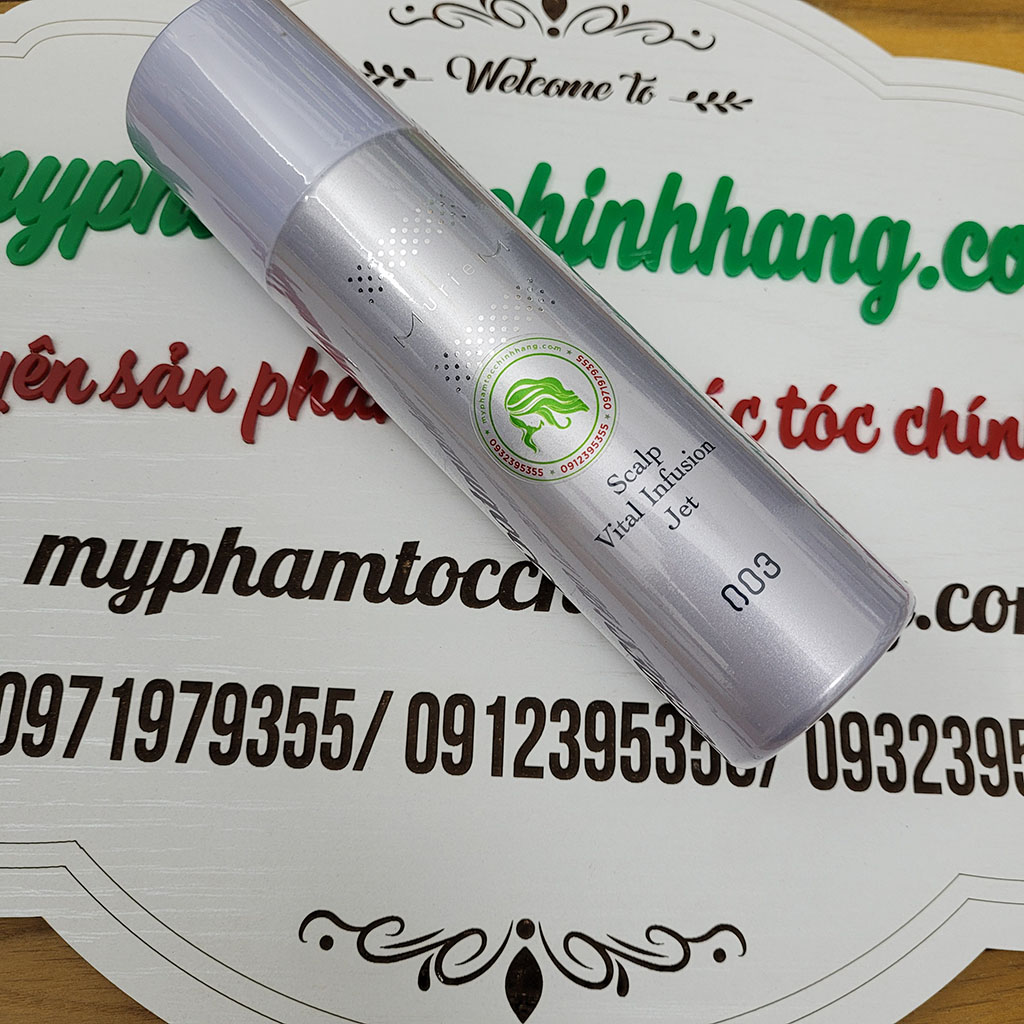 Xịt dưỡng da đầu 003 Muriem Crystal Scalp Vital Infusion Jet 160g