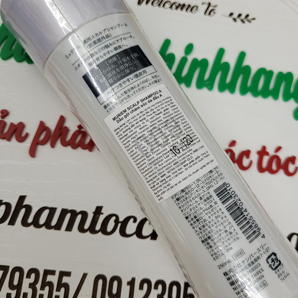Dầu gội trị dầu giảm rụng Number Three 003 MURIEM Active Scalp Shampoo A