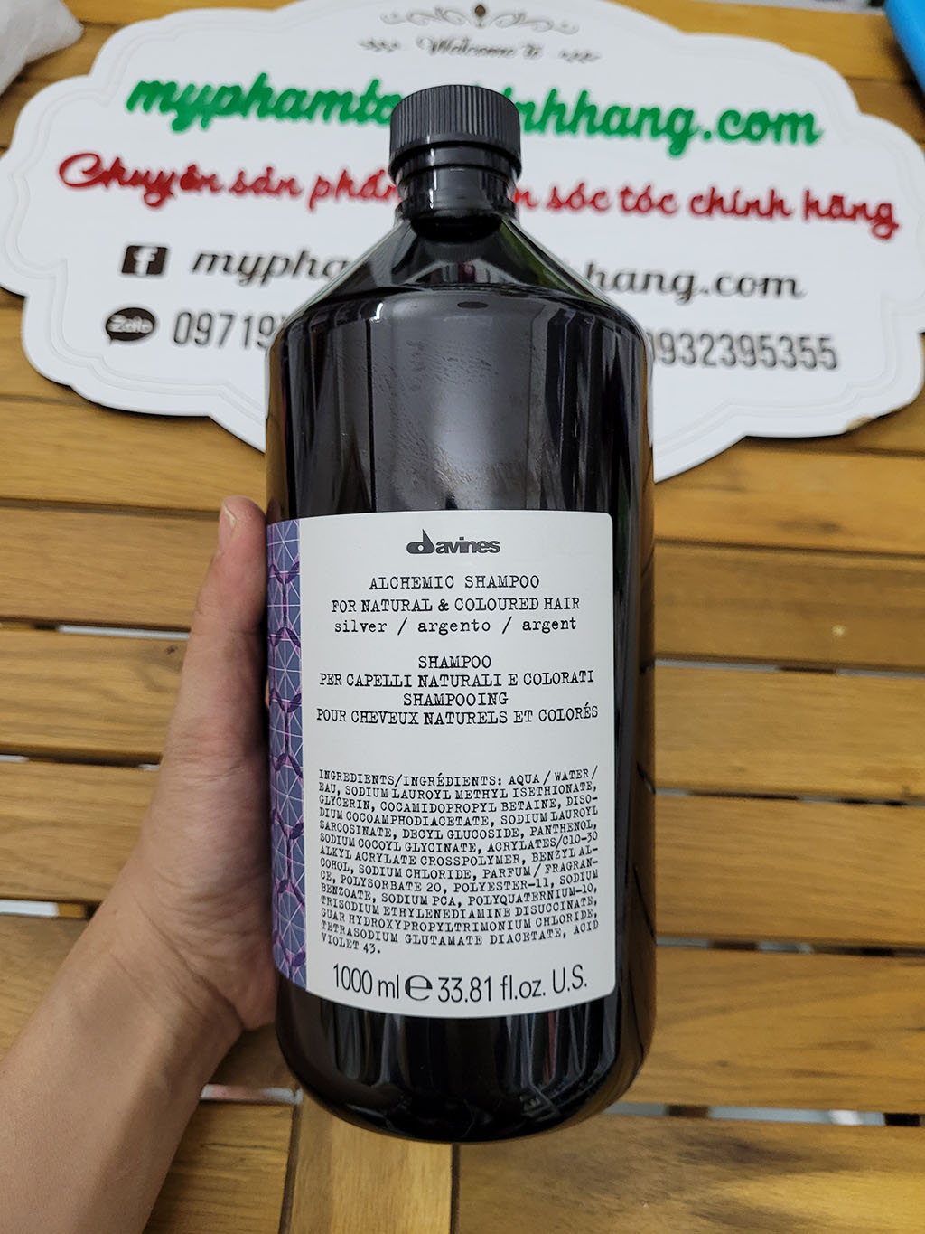 DẦU GỘI XẢ DAVINES ALCHEMIC SILVER CHO TÓC NHUỘM XÁM BẠC 280ML 250ML - 1000ML