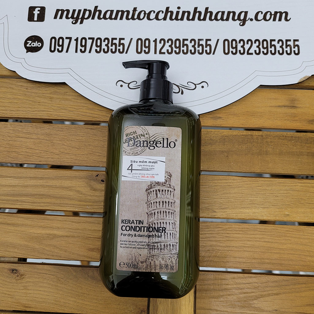 DẦU GỘI XẢ, HẤP D'ANGELLO KERATIN 500ML 800ML