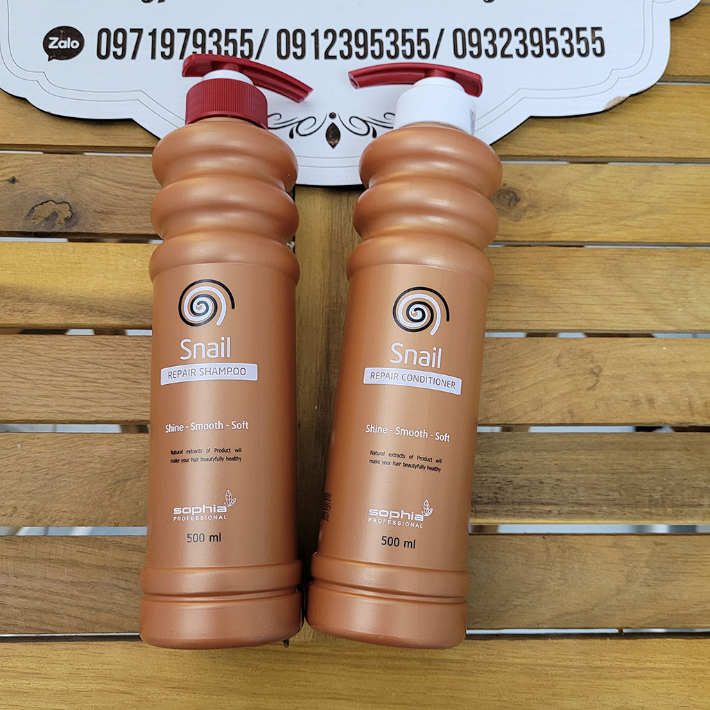DẦU GỘI XẢ SHOPHIA SNAIL PROFESSIONAL SHAMPOO & CONDITIONER 500ML