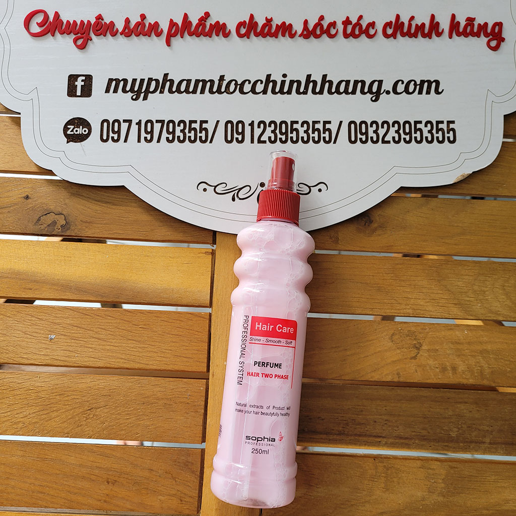 Xịt Dưỡng Tóc Sophia Hair Care Perfume Hair Two Phase Hương Nước Hoa 250ml