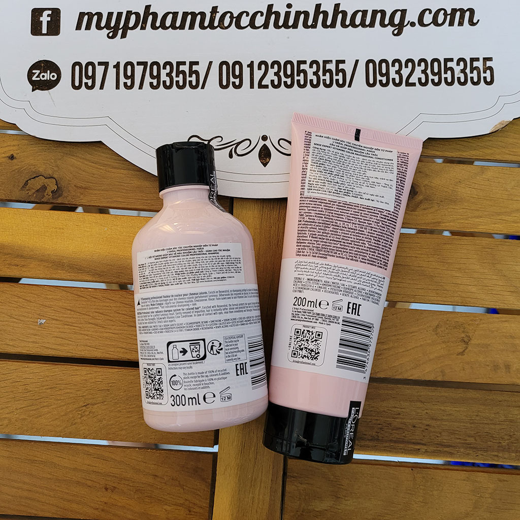 DẦU GỘI XẢ DÀNH CHO TÓC NHUỘM VITAMINO COLOR 500ML - 300ML-200ML