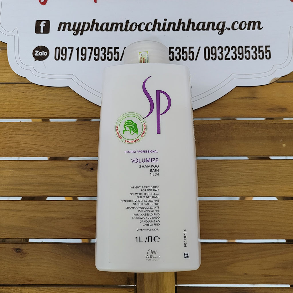 Dầu gội và dầu hấp tăng phồng Wella SP Volumize Mask & Shampoo 1000ml-400ml