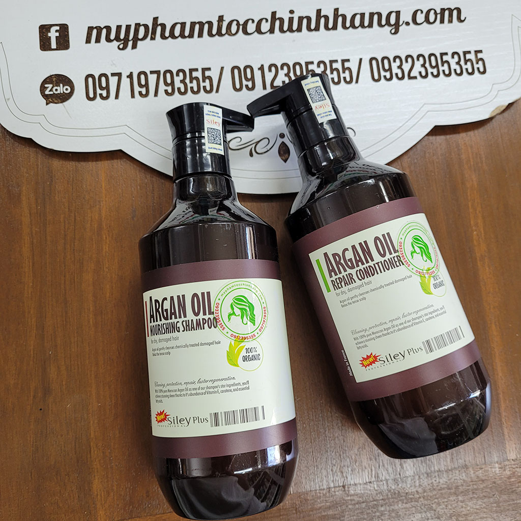 Dầu gội xả Siley Argan Shampoo & Conditioner 500ml