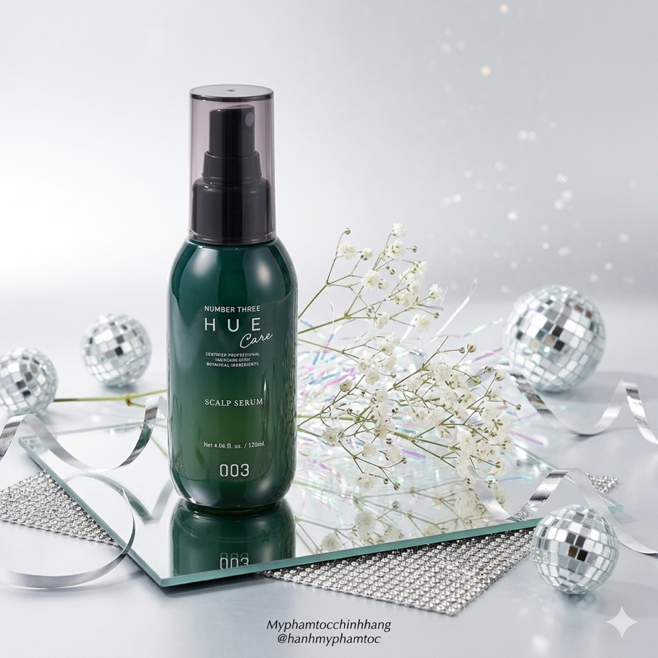 Number Three Hue Care Scalp Serum+ 003 – Tinh Chất Dưỡng Da Đầu, Giảm Bạc tóc, giảm rụng, kích mọc tóc 120ml