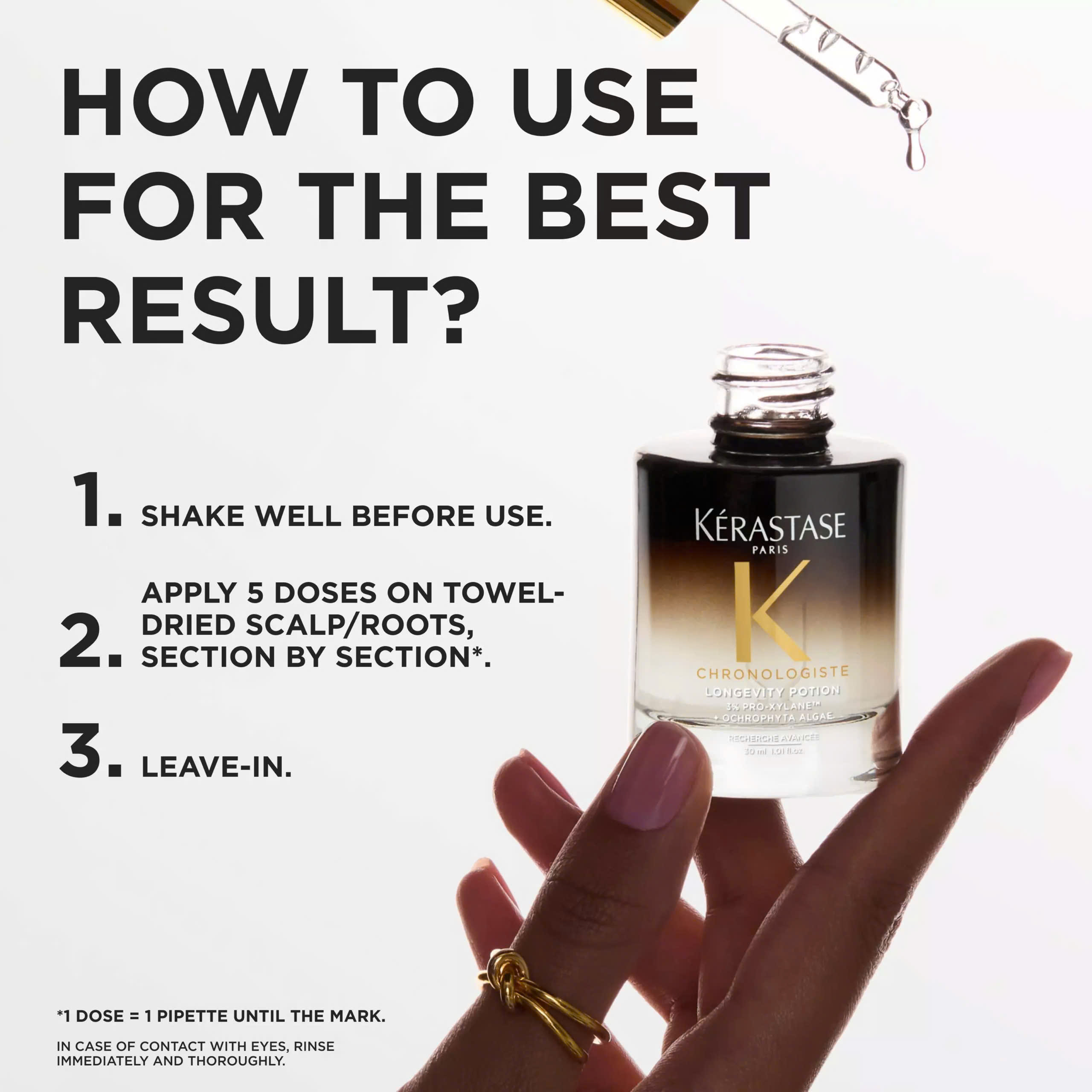 Kérastase Chronologiste Longevity Potion | Tinh Chất Chăm Sóc Da Đầu Hỗ Trợ Độ Dày Và Sức Sống Của Tóc