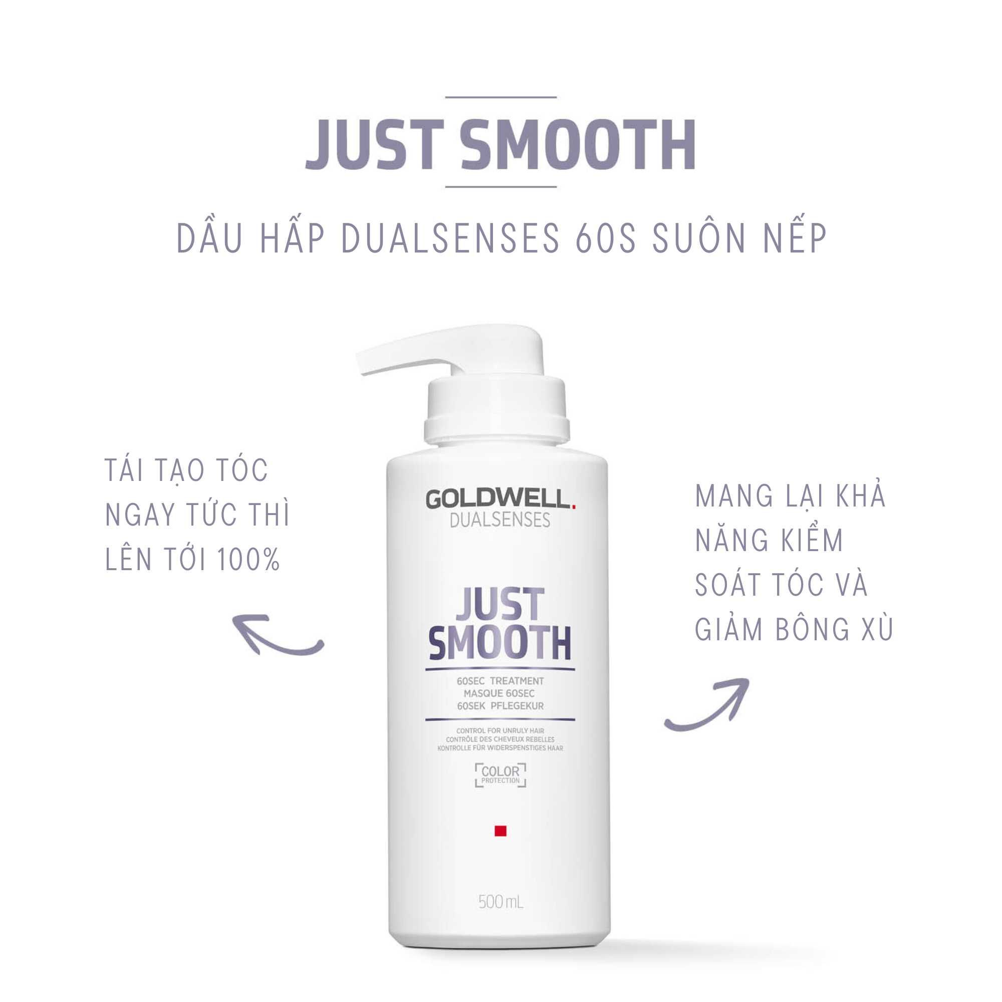 Mặt nạ tóc Goldwell 60 giây (Goldwell Dualsenses 60sec Treatment) 200ml - 500ml