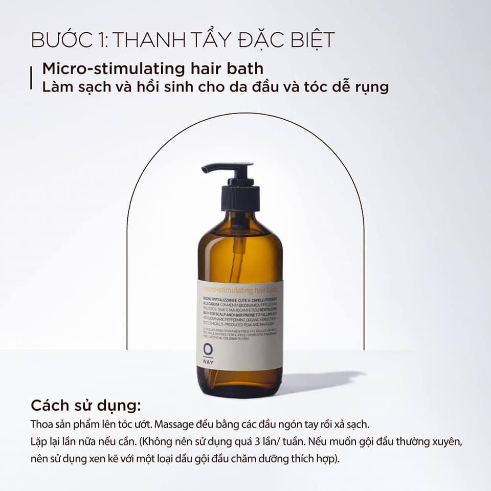 Dầu Gội Chống Rụng Tóc OWAY Micro-Stimulating Hair Bath 240ml/ 950ml