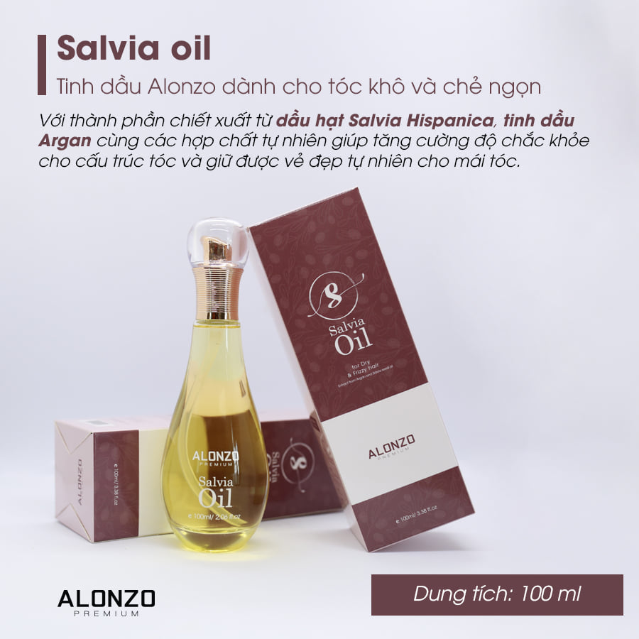 Tinh dầu dưỡng tóc khô và chẻ ngọn Alonzo