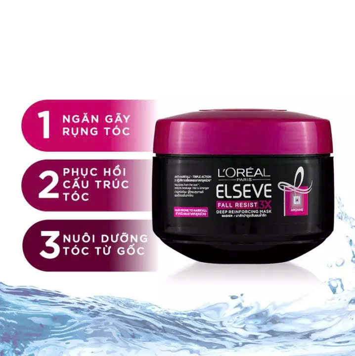 Mặt Nạ Ủ Tóc L’Oréal Paris Elseve Fall Resist 3X Deep Reinforcing Mask | Hỗ Trợ Giảm Gãy Rụng, Dưỡng Tóc Mềm Mượt