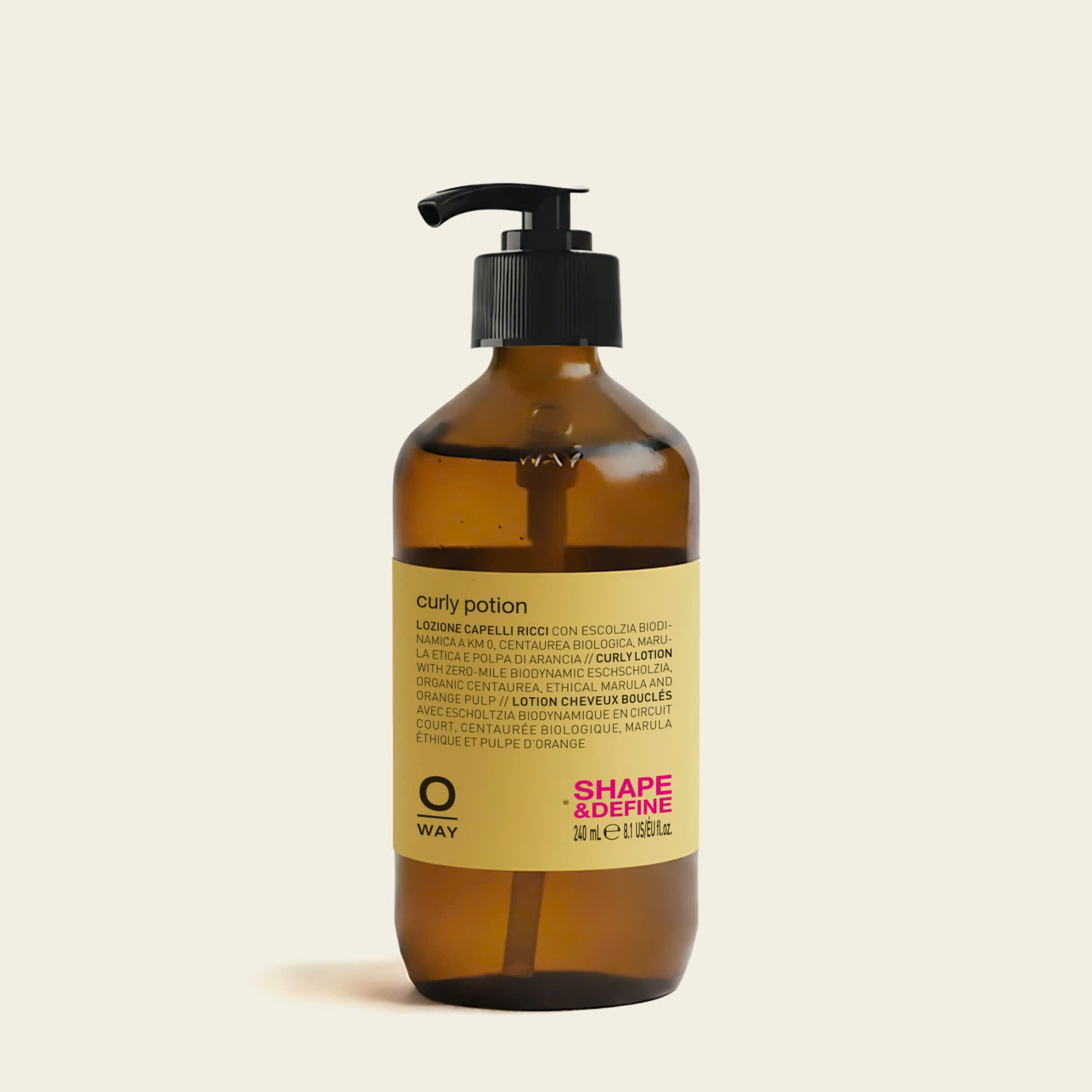 OWAY Curly Potion 240ml – Lotion Tạo Sóng Xoăn, Giảm Xơ Rối