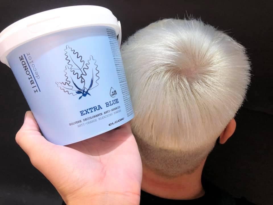 Bột tẩy tóc tím (khử vàng) Elgon I-Blonde Ultra Violet Bleach (Purple Bleach Powder) 500ml