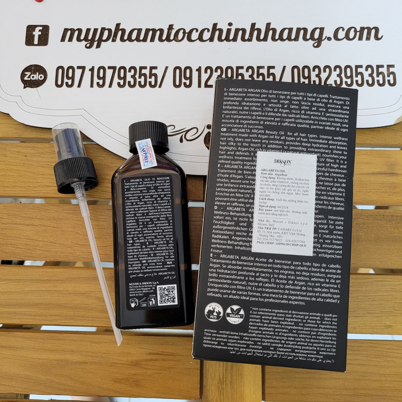 Tinh dầu dưỡng tóc Dikson Argabeta Argan (Dikson Argabeta Argan Beauty Oil) 30ml - 100ml