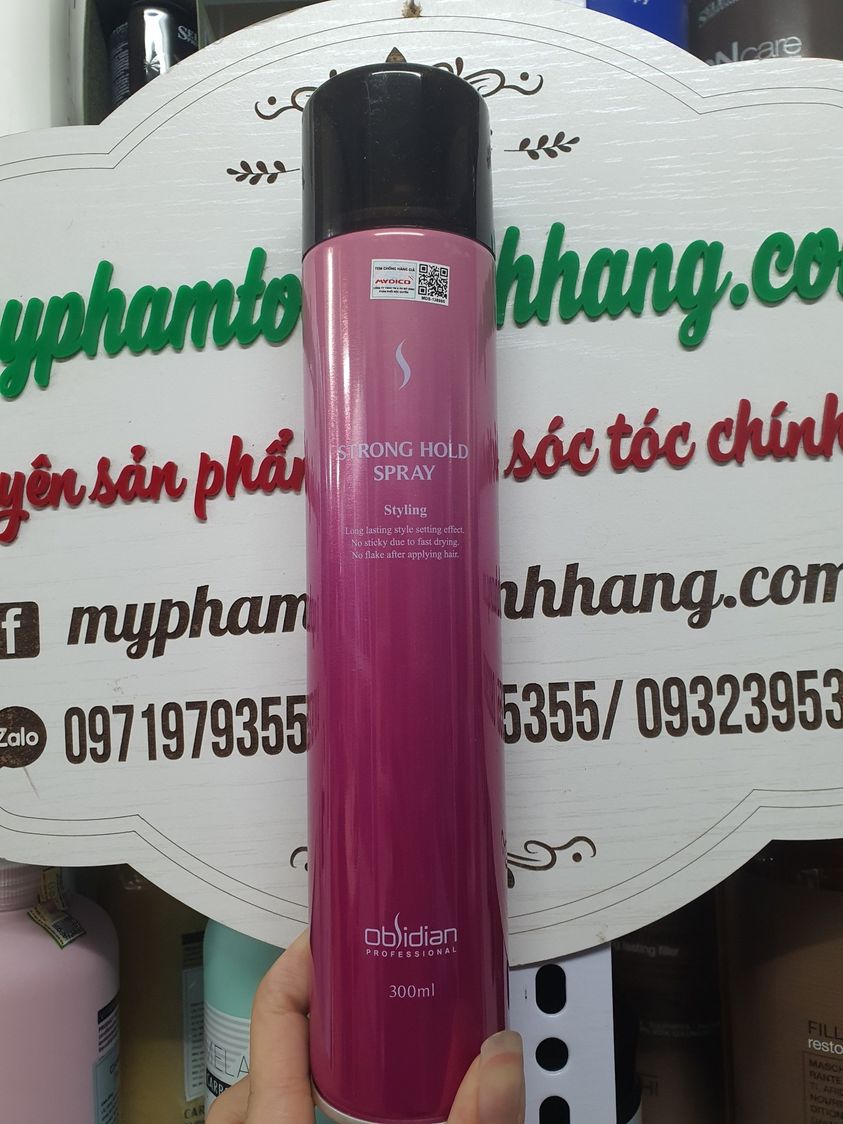 GÔM CỨNG OBSIDIAN MEGA HOLD HOẶC STRONG HOLD SPRAY 300ML