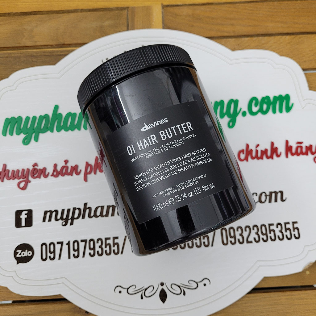 MẶT NẠ DAVINES OI HAIR BUTTER TRỊ LIỆU NUÔI DƯỠNG MỌI LOẠI TÓC 250ML 1000ml