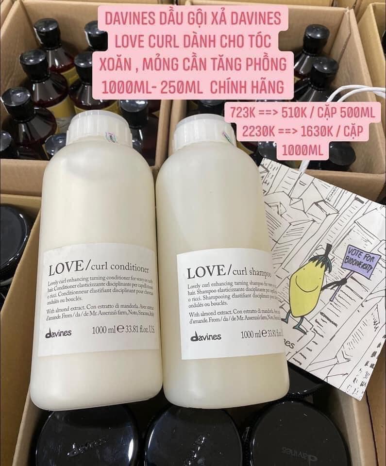 DẦU GỘI XẢ CHO TÓC UỐN DAVINES LOVE CURL 250ML - 1000ml