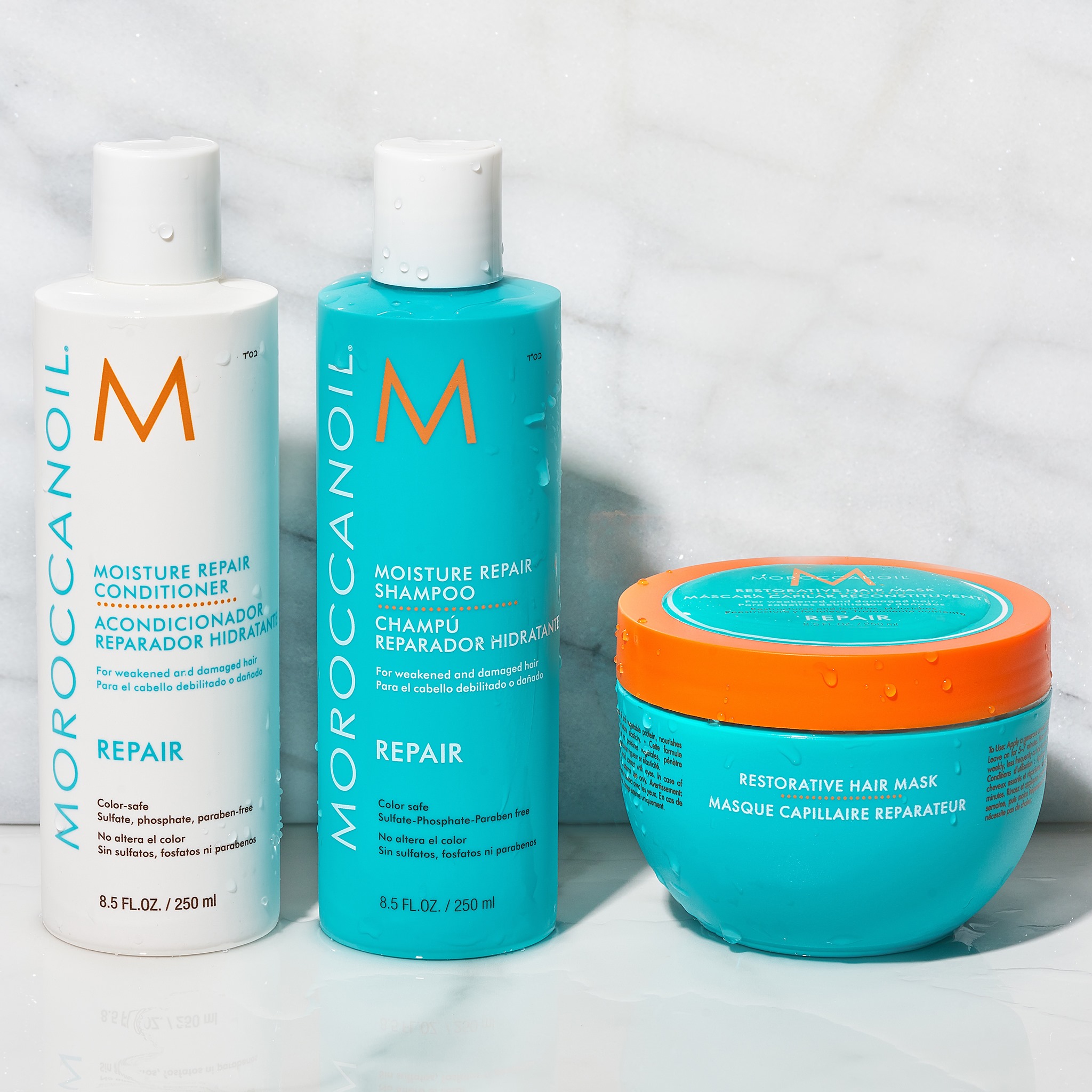 Dầu Gội & Dầu Xả Phục Hồi Moroccanoil Moisture Repair Shampoo & Conditioner