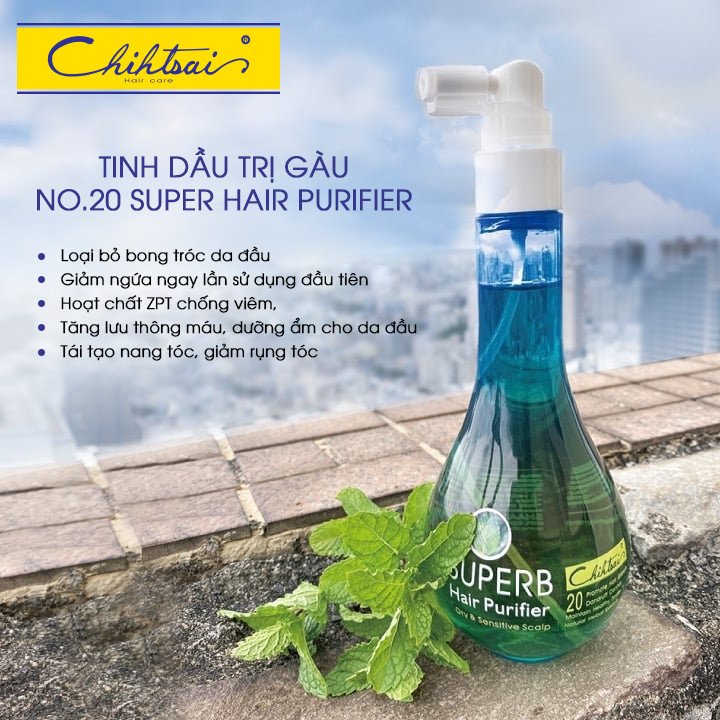 TINH DẦU CHIHTSAI TRỊ GẦU VÀ NGỨA SỐ 20 200ML