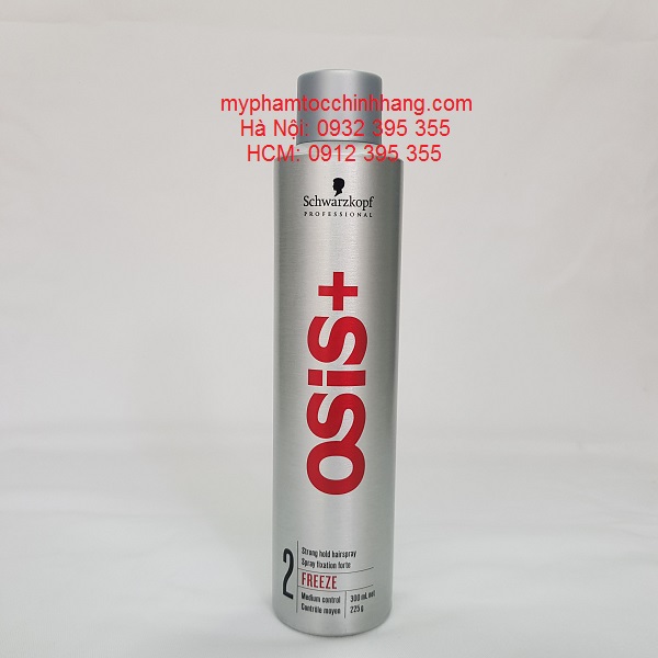 GÔM XỊT GIỮ KIỂU TÓC CỨNG OSIS+ 2 FREEZE 300ML