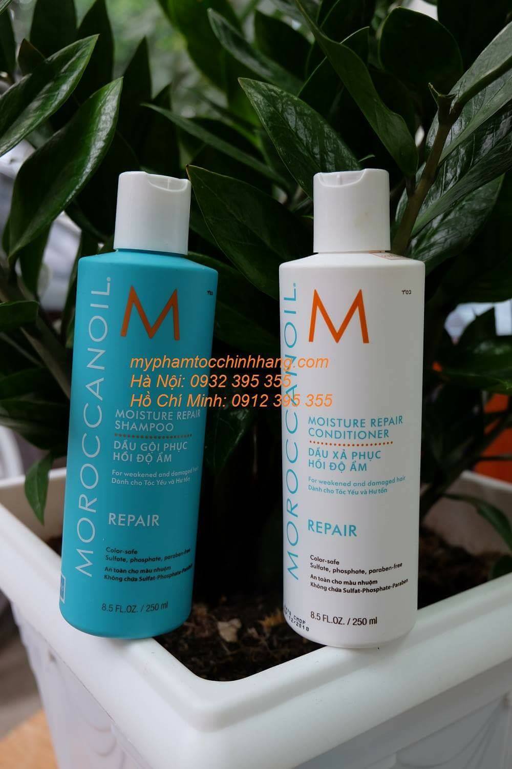 DẦU GỘI XẢ MẶT NẠ TÓC MOROCCANOIL PHỤC HỒI ĐỘ ẨM REPAIR 250ML - 500ML - 1000ML