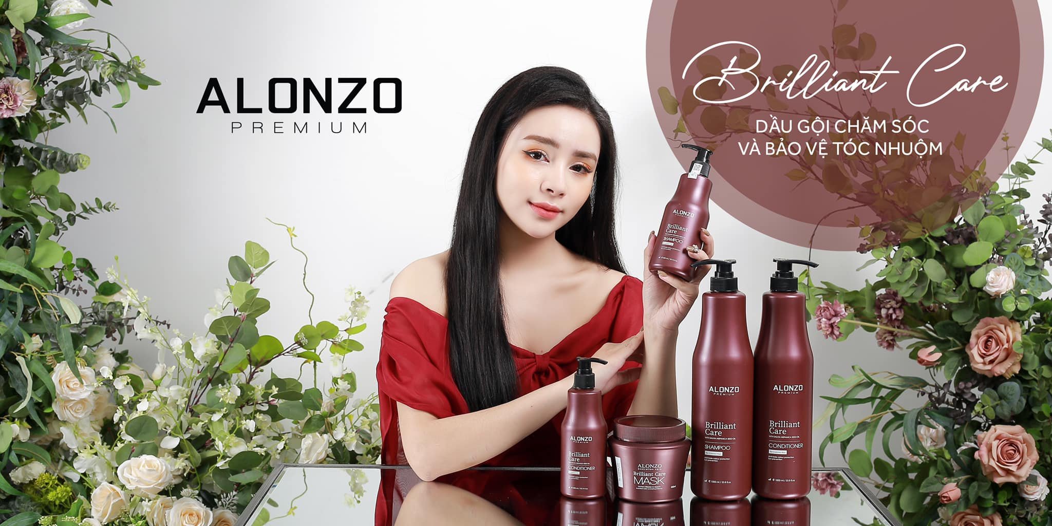 Dầu gội xả cho tóc nhuộm Alonzo Premium 300ml 1000ml