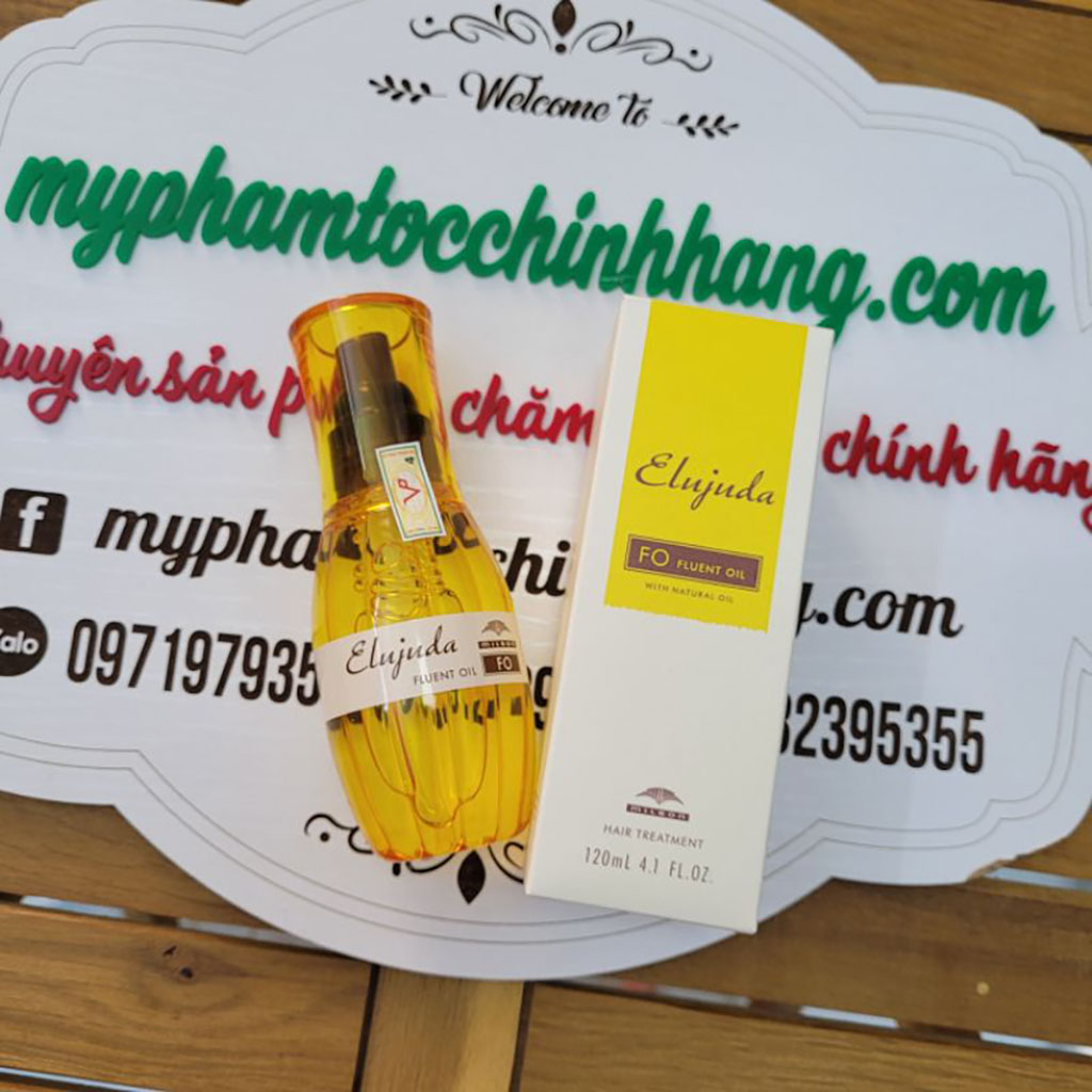 Tinh dầu dưỡng phục hồi tóc Milbon Elujuda Argan Oil (Milbon Elujuda MO / FO Hair Treatment Oil) 120ml