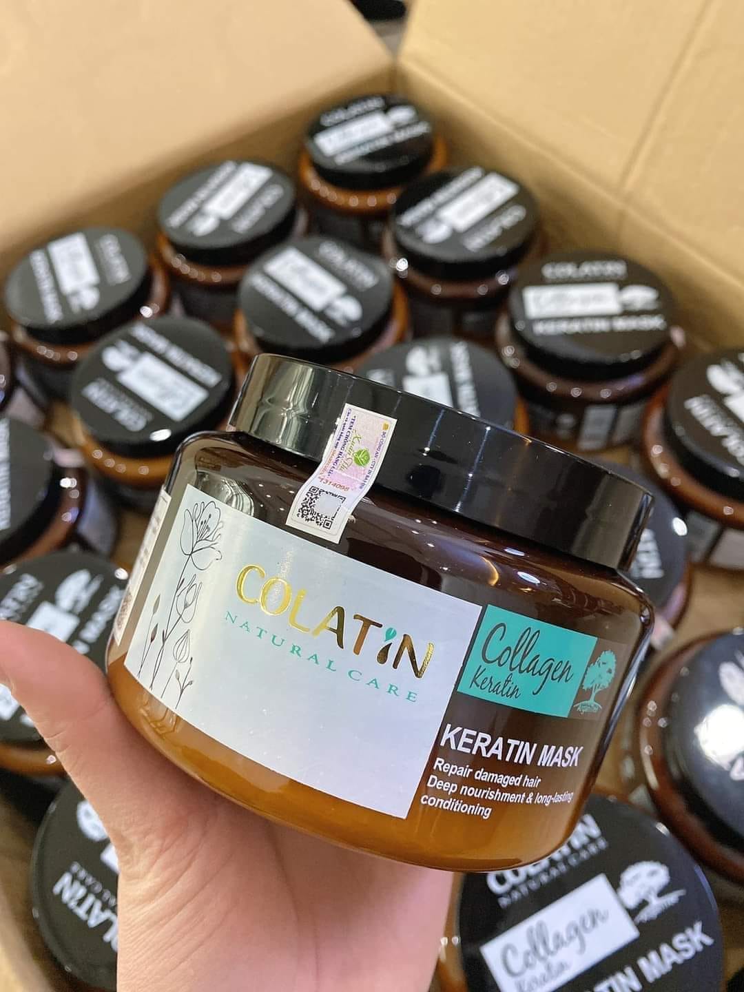 Kem Hấp Phục Hồi Tóc Colatin Collagen Keratin Mask 500ml