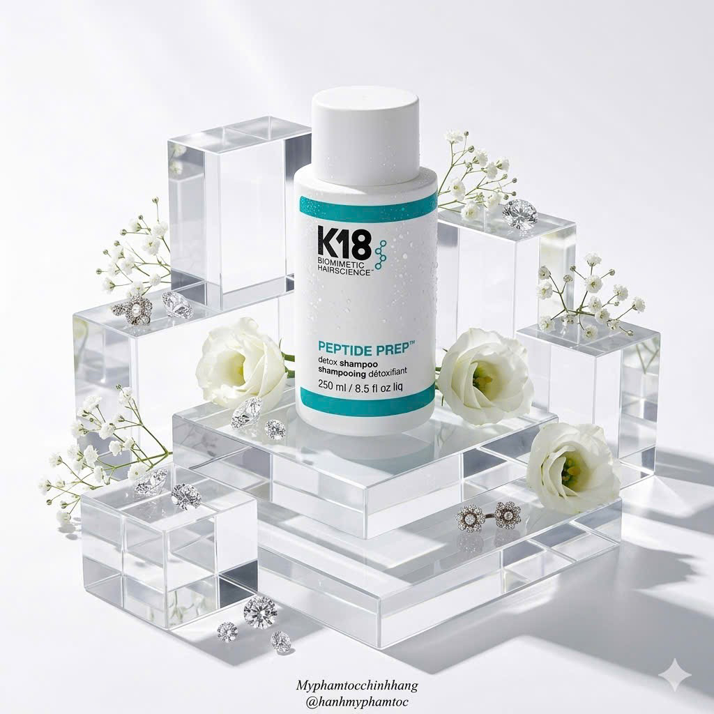 Gội K18 Detox - K18 Biomicmetic Peptide Prep Detox Shampoo 250ML- 930ML