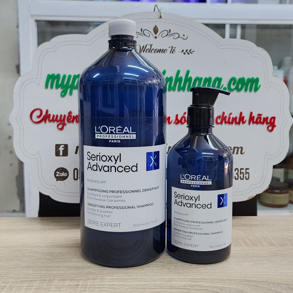 Dầu gội kích thích mọc tóc và làm dày tóc L'Oréal Serioxyl (L'Oréal Professionnel Serioxyl Advanced Purifier & Bodifier Shampoo)