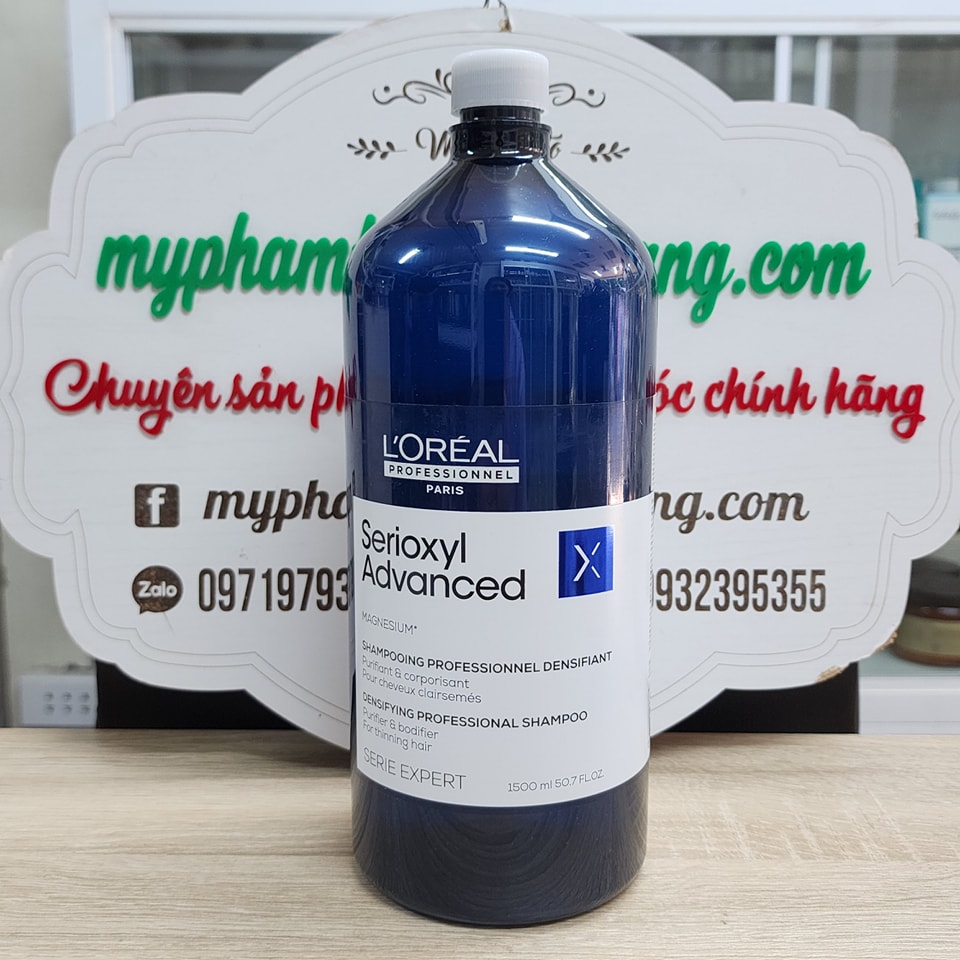 Dầu gội kích thích mọc tóc và làm dày tóc L'Oréal Serioxyl (L'Oréal Professionnel Serioxyl Advanced Purifier & Bodifier Shampoo)