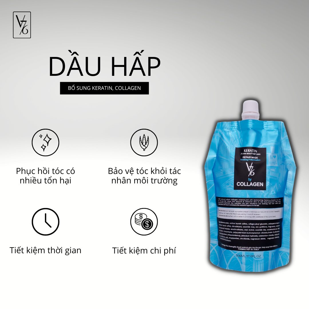 DẦU HẤP V76 PHỤC HỒI CHỐNG RỤNG 500ML