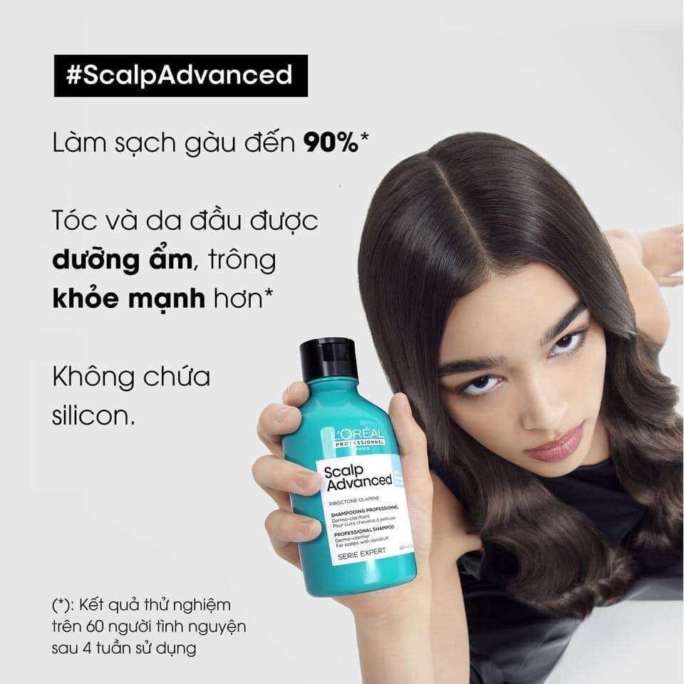 DẦU GỘI L'OREAL SCALP ADVANCED TRỊ GẦU ANTI DANDRUFF, CÂN BẰNG DẦU ANTI OILINESS, LÀM DỊU DA ĐẦU NHẠY CẢM DISCOMFORT 300ML - 500ML